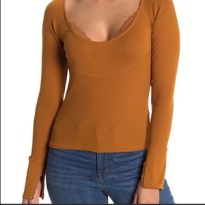 Free People Bit of Lace layering top